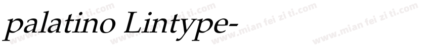 palatino Lintype字体转换